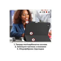 Чохол до планшета AirOn Premium SOFT iPad Pro 13 2024 + Film Black (4822352781129) - мініатюра 9