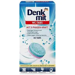 Таблетки для чищення унітазу DENKMIT 16шт