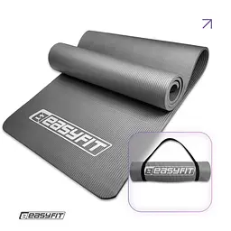 Килимок для фітнесу та йоги EasyFit NBR 10 мм Сірий
