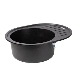 Кухонна мийка Lidz 620x500/200 BLM-14 (LIDZBLM14620500200), Чорний - мініатюра 4