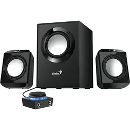 Колонки 2.1 SW-2.1 300 II, Black, 10 Вт (2 x 3.25 Вт + 3.5 Вт) 3.5 мм Genius teh0029037