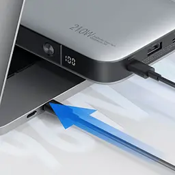 Зовнішній акумулятор ZMI 25000 mAh No20 200W (QB826) - мініатюра 4
