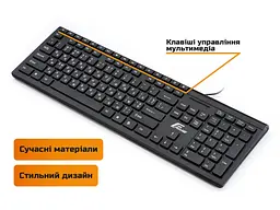Клавіатура Frime Choco Keyboard Black USB (FKBB0223) - мініатюра 2