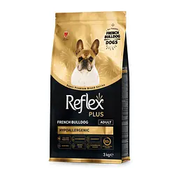 Повноцінний та збалансований сухий корм Reflex Plus для собак породи французький бульдог 3 кг  - мініатюра 3