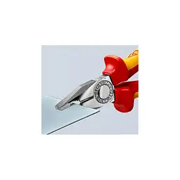 Пасатижі (плоскогубці) комбіновані Ø10,0 мм, 160 мм VDE KNIPEX 03 06 160, хромовані - мініатюра 3