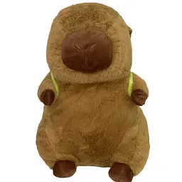 М'яка іграшка A-Toys Капібара з рюкзаком 40 см коричнева - мініатюра 3