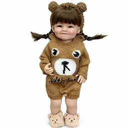Реалістична Кукла Реборн 55 см повністю силіконова Doll Reborn Baby Born К0100619