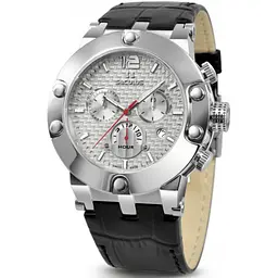 Наручний годинник Seculus 4490.2.503 white, ss, black leather