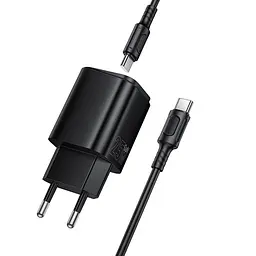 МЗП Borofone BAS84A Star PD25W (1USB-C) + кабель Type-C to Type-C Black - мініатюра 5
