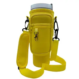 Чохол-сумка для термокухля Stanley Quencher 1,18 л з ремінцем, захисний кейс для кухля, жовтий KT7001318