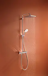 Душова система з термостатом для настінного монтажу Grohe Tempesta System 250 Cube 26689001, Хром - мініатюра 5