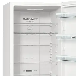 Холодильник Gorenje NRK6202AW4 200х60х60см 2 двері 235(96) л А++ Total NF білий (NRK6202AW4) - мініатюра 8