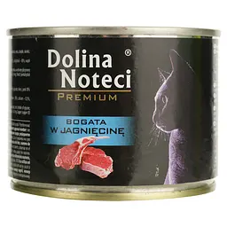 Вологий корм для котів Dolina Noteci Premium cat М'ясні шматочки в соусі з ягнятиною 185 г - мініатюра 2