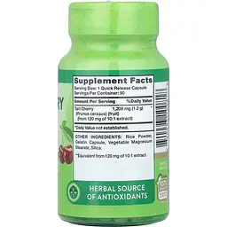 Терпка вишня екстракт Nature's Truth Ultra Tart Cherry Extract 1200 мг 90 капсул швидкого вивільнення (NTH-10081) - мініатюра 2