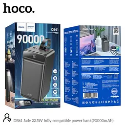 Універсальна мобільна батарея Hoco DB61 Jade 22.5W fully compatible 90 000mAh чорний - мініатюра 2
