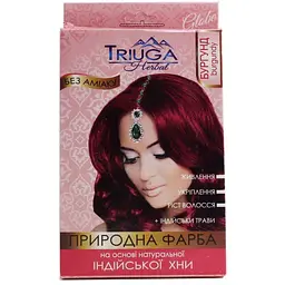 Природна фарба на основі хни "Бургунд" Triuga 4144 25 г (8908003544144)