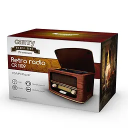 Ретро-радіо з CD / MP3 / USB Camry CR 1109 - мініатюра 3