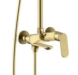 Душова система Rea Marco brushed gold з виливом REA-P8548, Золотий - мініатюра 3