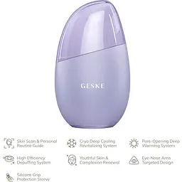 Масажер для обличчя GESKE Cool & Warm Eye and Face Massager 7в1 Purple (HB0292) [176777] - мініатюра 4