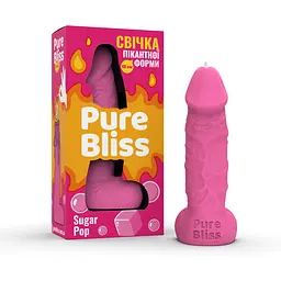Свічка член Pure Bliss Sugar Pop Pink, 15 см