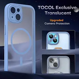 TOCOL 3 в 1 Магнітний для чохла для iPhone 14, оновлений [Повний захист камери] з 2 захисними екранами, підходить для MagSafe - мініатюра 5