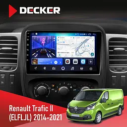 Штатна магнітола Renault Trafic 2014-2021 Decker D9-006 4x64, 4G Decker (НФ-00009600)