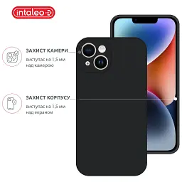 Чохол до мобільного телефона Intaleo SoftShell Apple iPhone 14 Plus Black (1283126557736) - мініатюра 3