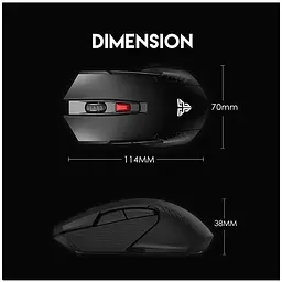 Ігрова бездротова миша Fantech WG-10 RAIGORII PixArt 10G Black - мініатюра 7