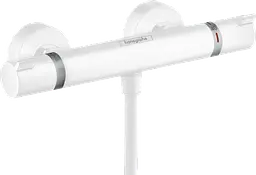 Змішувач з термостатом для душу Hansgrohe Ecostat Matt White 13116700 Білий матовий