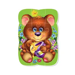 Магнітні пазли Малюк зможе "Ведмедик" Vladi Toys VT3301-04 А5, Укр - мініатюра 2