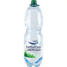 Упаковка мінеральної води Карпатська Джерельна слабогазована 12 л (2 л х 6 шт.) - мініатюра 2