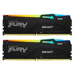 Модуль пам'яті для комп'ютера DDR5 32GB (2x16GB) 6000 MHz Beast RGB EXPO Kingston Fury (ex.HyperX) (KF560C30BBEAK2-32) - мініатюра 7