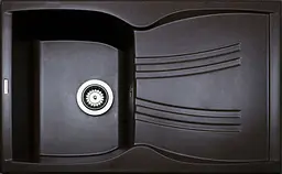 Кухонна мийка Adamant NEW LINE коричнева 780x495x235 мм, з крилом 78 см - мініатюра 1