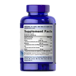 Кальцій Магній Цинк Calcium Magnesium Zinc 250 капсул - мініатюра 2