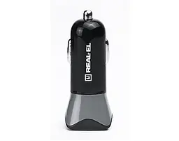 Автомобільний зарядний пристрій REAL-EL CA-30 QC3.0 (1USBx3A) Black/Grey (EL123160011) - мініатюра 7