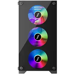 Корпус 1stPlayer X2-M-BK-4F1-PS-600FK-EU Black 600W - мініатюра 4