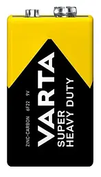 Батарейка VARTA SUPERLIFE 6F22 FOL 1 ZINK-CARBON Крона