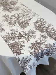Ранер доріжка Ecotton DUCK 45x170 см для обіднього столу водовідштовхувальна Italiano бежевий (30497 Beige) (25004) - мініатюра 7