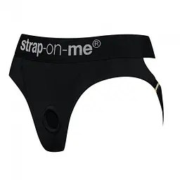 Труси-стрінги для страпону Strap-on-me Harness Lingerie Heroine, XL (чорний) - мініатюра 2