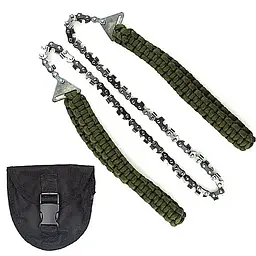 Туристична ланцюгова пила Base Camp Paracord Saw Зелений - мініатюра 3