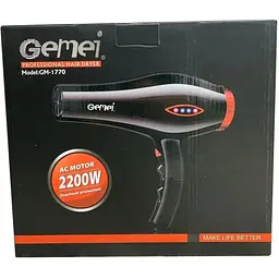 Фен для волосся Gemei Gm-1770 2200 Вт  - мініатюра 2
