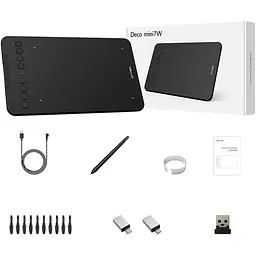 Графічний планшет XP-Pen Deco Mini7W Black [157574] - мініатюра 7