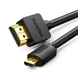 Кабель мультимедійний HDMI M to HDMI micro M 2.0m 4K black Ugreen (30103)