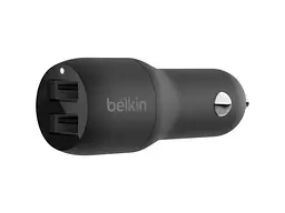 Автомобільний зарядний пристрій Belkin Boost Up Charge Dual USB-A Car Charger 24 W (CCB001BTBK) - мініатюра 2
