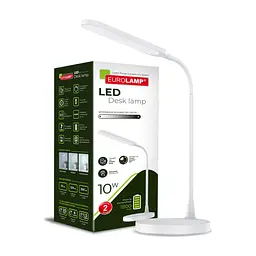 Настільна лампа Eurolamp LED 10W 350lm 4000K 1800mAh (LED-TLB-10W(white)) - мініатюра 2
