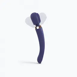 Вібромасажер з силіконовою щіточкою Love to Love Brush Crush - Midnight Indigo - мініатюра 4
