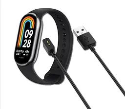 Магнітний USB кабель Primo зарядний пристрій док-станція для Xiaomi Mi Smart Band 8/Band 8 Active Black - мініатюра 3
