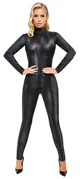 Комбінезон - Cottelli Collection Jumpsuit Snake Black L - мініатюра 3