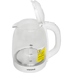 Чайник електричний Vegas VEK-0038W 2200Вт 1.7 л білий (VEK-0038W) - мініатюра 2