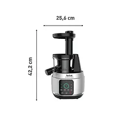 Соковитискач Tefal Juice & Clean шнековий 150 Вт сріблясто-чорний (ZC420E38) - мініатюра 6